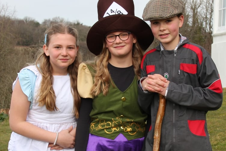 Mount Kelly College World Book Day Alice in Wonderland  and Mad Hatter