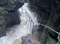 Lydford Gorge hopes to reopen by end of month after mudslide