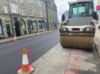 Tavistock town centre pothole relief 