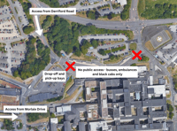 New public access to hospital