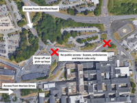 New public access to hospital