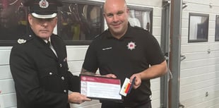 Firefighter marks 20 years' service