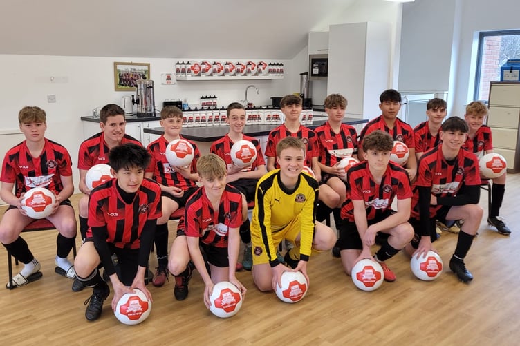 The youngsters of Tavistock Community FC are delighted to receive a new kitchen.