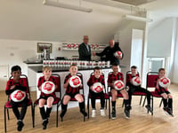 Footballers presented with kitchen