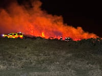 Fire warning after firefighters called to  gorse blaze