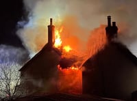Fire crews battle major village blaze