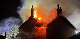 Fire crews battle major village blaze