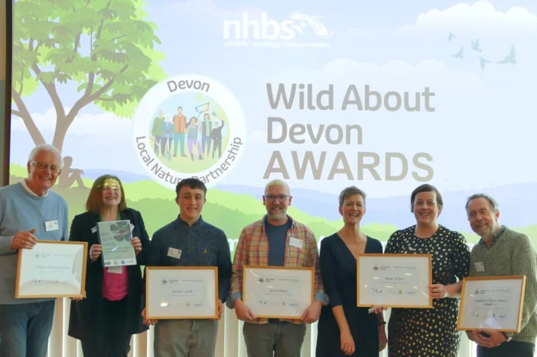 Winners at the Wild about Devon Awards.