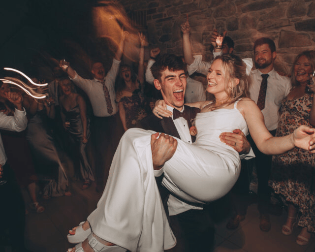 Couple cuts wedding costs by 30 per cent with Monday celebration