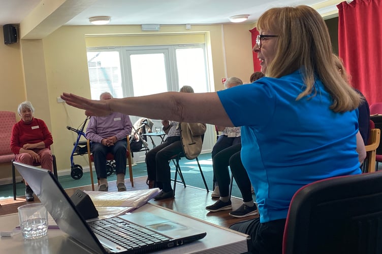 TASS hosting Cathy and her sessions helping people living with dementia to exercise their mind and body