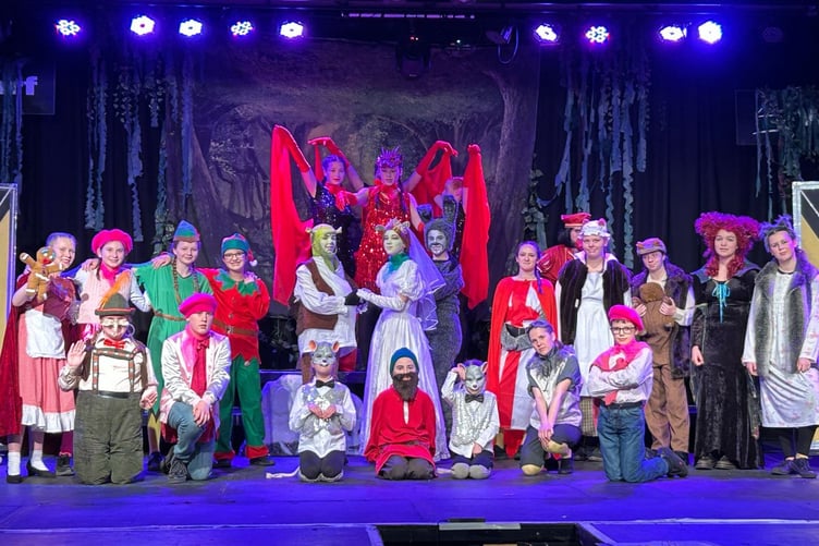A colourful, uplifting and emotional stage production of Shrek by Tavistock Children's Theatre Club.