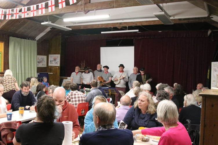 Villagers enjoyed a fund raising quiz and sea shanty concert at Milton Abbot village hall to hlp maintain and run the venue. Picture by Chris Cottrell.