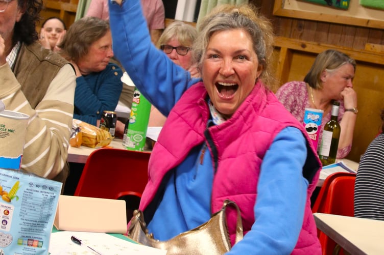 Milton Abbot village hall quiz winner. Picture by Chris Cottrell.