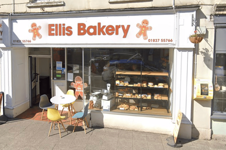 Ellis Bakery is on Fore Street in Okehampton.