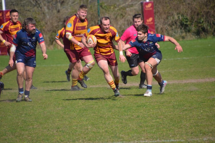 Okehampton RFC action versus Topsham
