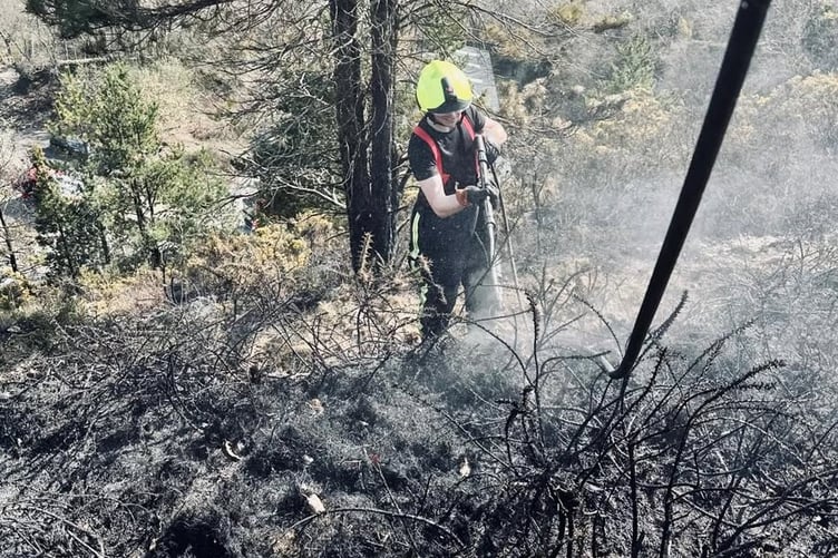 West Devon firefighters have warned walkers to be extra careful to avoid causibng fires accidentally after a spate of wildfires in the countryside due to dry weather.