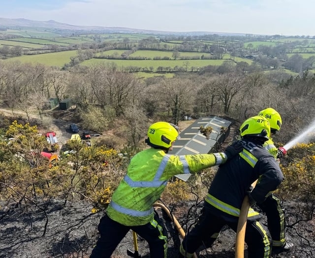 Fire fighters tackle increase in wildfires