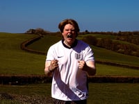 Charity runner passes Okehampton
