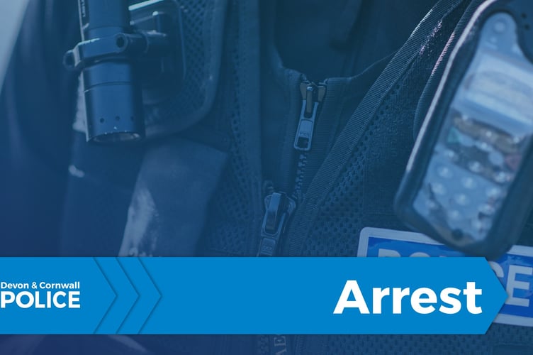 Man arrested in Bovey Tracey skate park. Photo Devon and Cornwall Police 