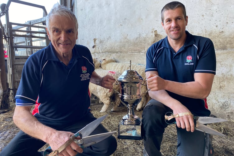 George and Andrew scoop six nations sheep shearing competition. 