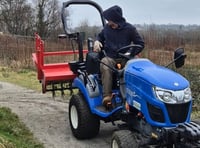 Brand new tractor stolen from football club