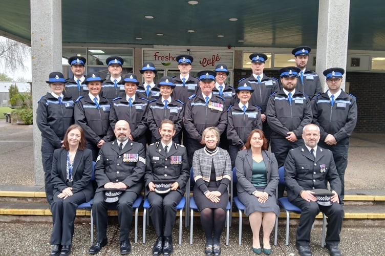 Devon & Cornwall Police newly trained community officers. 