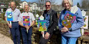 Easter fun in sensory garden