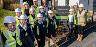 Tavistock Primary children visit development site