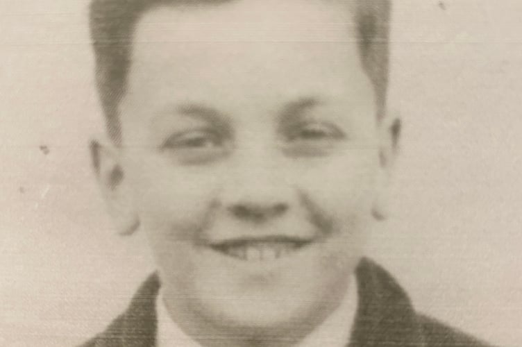 Ken Bell as a young WWII evacuee. 