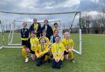 Hatherleigh nursing home sponsors girls' football team