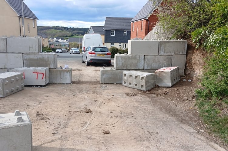 The wall has been knocked down