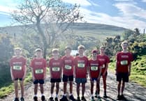 Young Tavistock Athletic Club octet on fell series duty