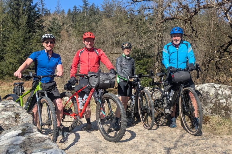 Mervyn has done various cycling adventures with his wife over the years.
