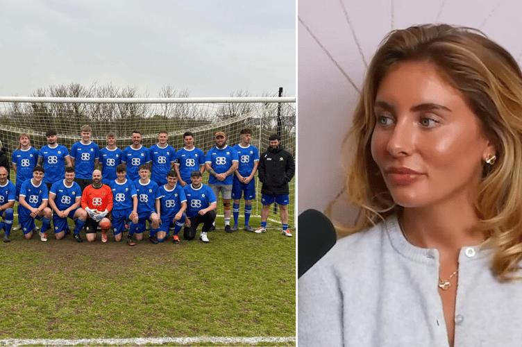 Bonnie Blue is the new sponsor for Calstock FC.