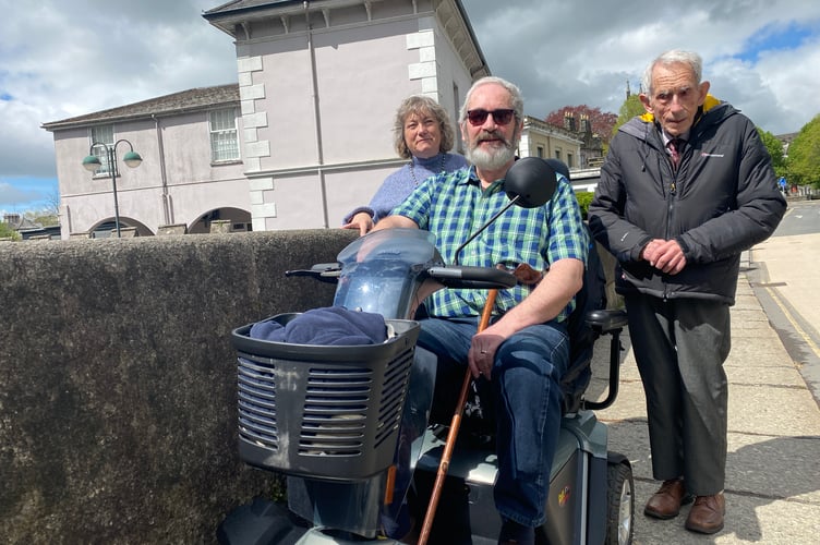 Tavistock United Reformed Church members complain about trip hazards in Tavistock.