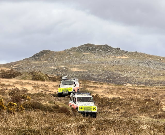 Volunteer rescuers in action on Dartmoor