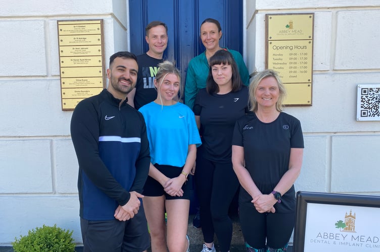 Keen runners at Abbey Mead Dental Practice are backing the planned new Junior Parkrun in Tavistock.  