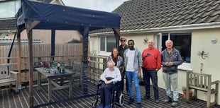 Okehampton Men in Sheds build gazebo