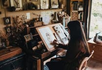Artist ‘blossoms’ in her debut exhibition at Cotehele