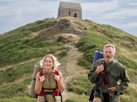 Gillian Anderson in SW writer's odyssey walk 