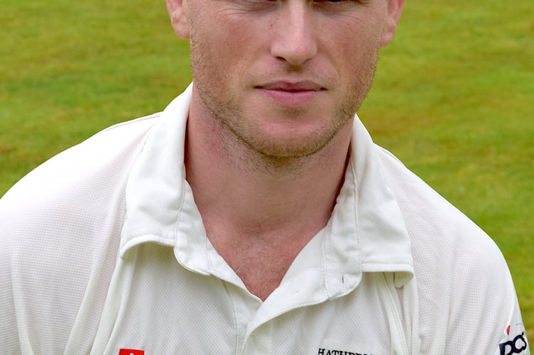 Hatherleigh batsman Ryan Davies, who scored 97 against Bovey Tracey despite being unable to run