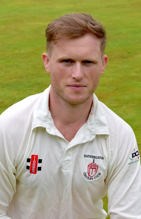 Hatherleigh batsman Ryan Davies, who scored 97 against Bovey Tracey despite being unable to run