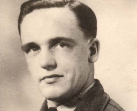 Dennis Blumfield, former WWII 'Dambusters' 617 Squadron navigator.