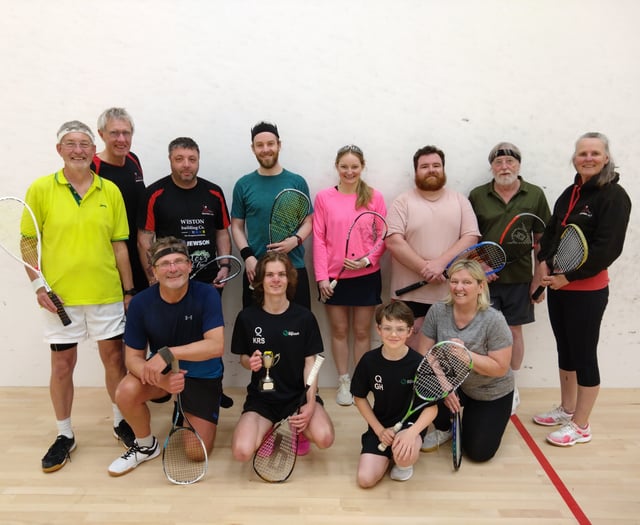 Kieran conquers squash club competition