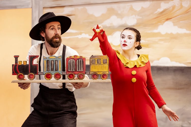 Ruby De Ville Morel in Flibbertigibbet’s The Farmer and The Clown at The Drum, Theatre Royal.