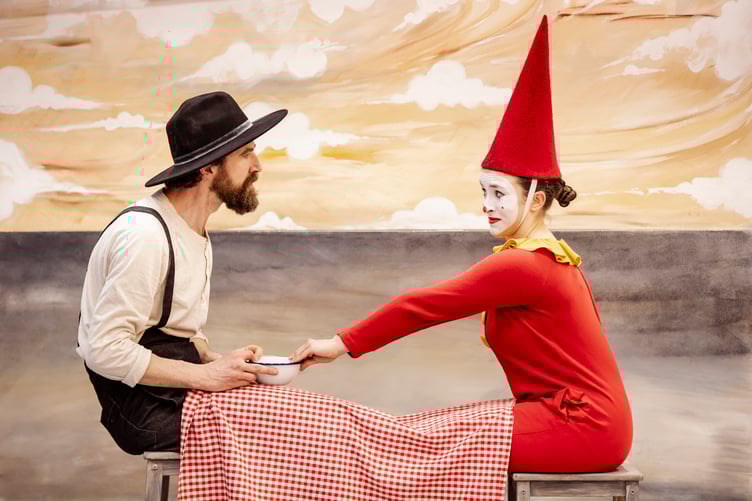 Ruby De Ville Morel in Flibbertigibbet’s The Farmer and The Clown at The Drum, Theatre Royal.