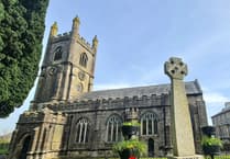 Flag missing from St Mary's on VE80 day due to storm damage