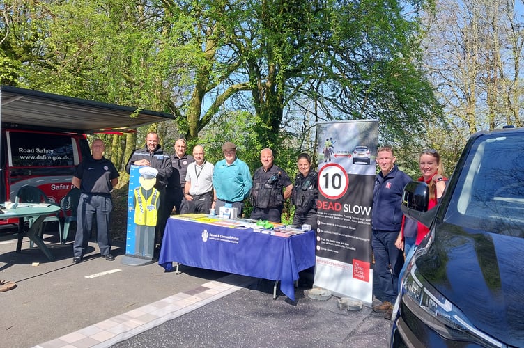Officers from Devon & Cornwall Police work with partners to educate motorists about passing horses and livestock safely.