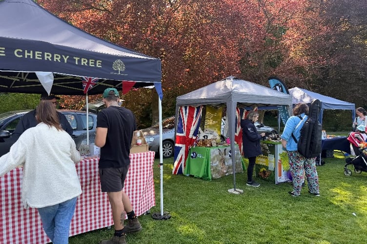 Food and craft stalls filled Simmons Park.