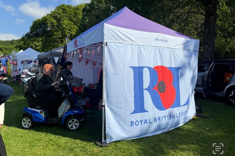 The Royal British Legion tent.